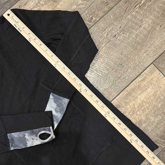 Lululemon Stride Jacket Brushed Black/White Coal Tinted Canvas Size 6 - Rare - Picture 5 of 8